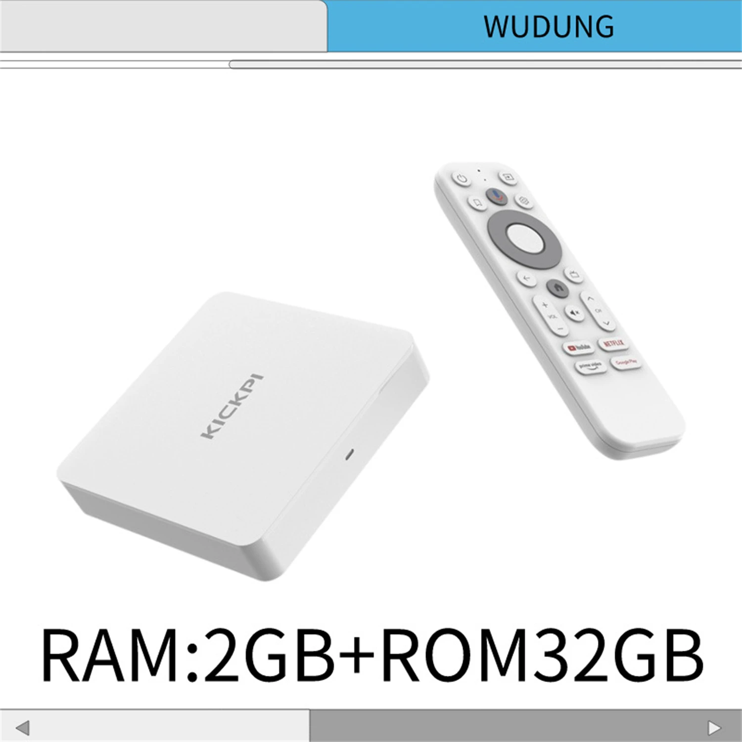 

KICKPI Smart TV Box | Android 11 | 2GB+32GB | 5G WiFi+BT | Voice Control