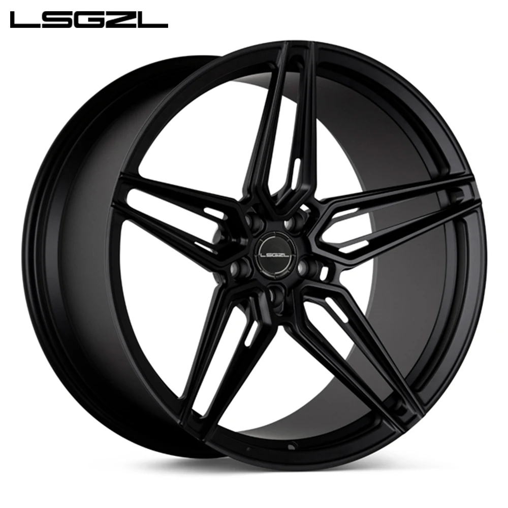 Polished Brushed Dual Finish Forged Wheels 18-21 Inch Car Accessories Custom Hub Rims Luxury Sport Car Dual Texture Upgrade Part