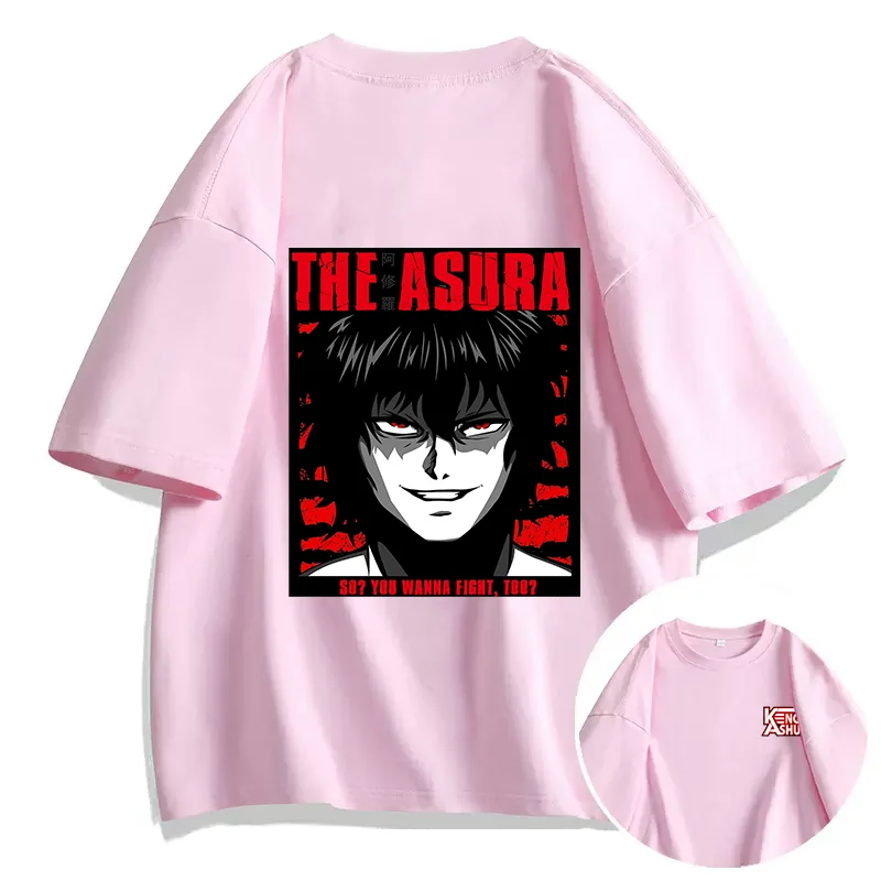 Kengan Ashura Asura Ohma T-shirt Couple student street sports casual T-shirt