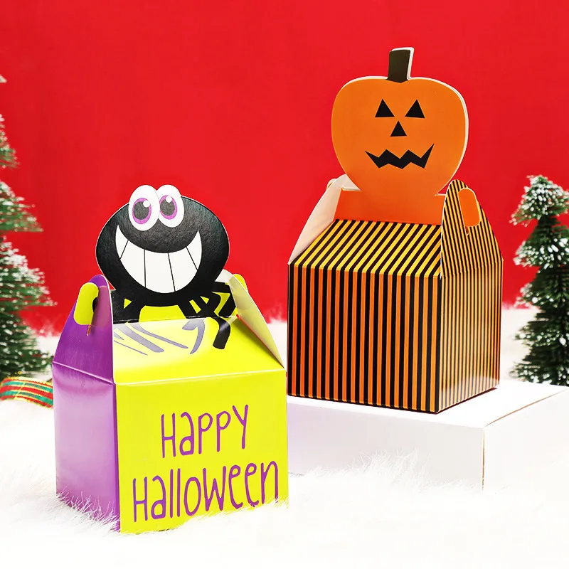 Halloween Pumpkin Spider Ghost Candy Box Packaging