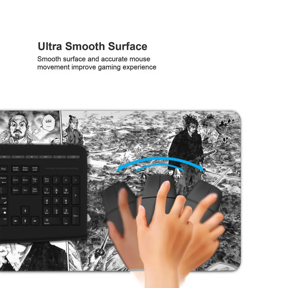 Anime Vagabond Manga Mousepad Computer Laptop Gamer Pad accessori da gioco per PC tappetini da scrivania