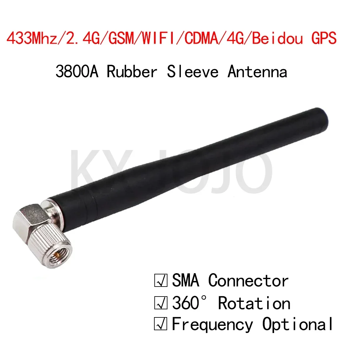 

WIFI Antenna GSM/GPRS/433M/2.4G/CDMA Bluetooth SMA Male Plug for Wireless Router Right Angle Signal Intensifier Wholesale