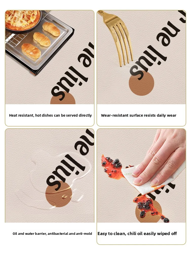 مفرش طاولة دائري مقاوم للماء والزيوت، إحساس فاخر، سهل التنظيف، مقاوم للحرارة، ديكور طاولة شاي، طراز صيني