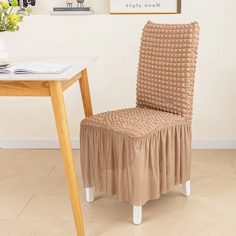 1pc Dining Table Backrest Cover Chair Cover for Living Room and Household Use European Style Chair Bubble Wrap Chair Cover