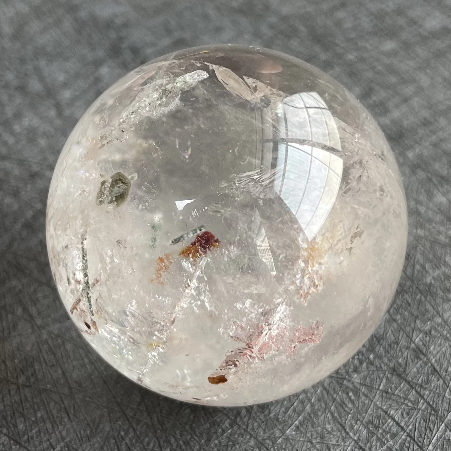 156g sfera di cristallo naturale sfera di tormalina decorazione di roccia pietra di quarzo lucidata ruvida guarigione W4