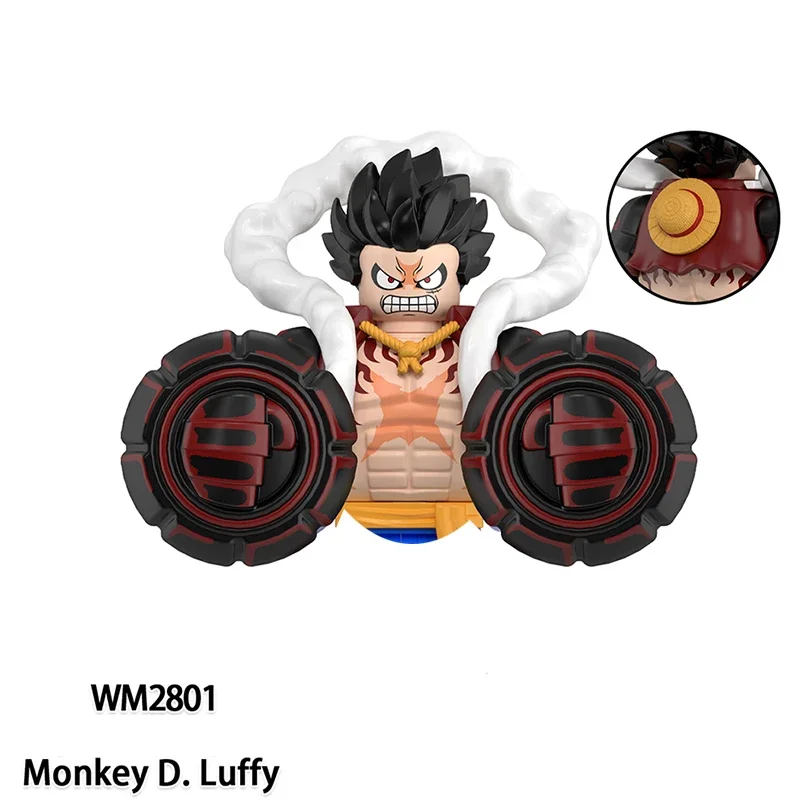 WM6193 Luffy Sanji Tony Zoro Nico Bouwstenen Japan Anime Bricks Poppen Mini Actie Speelgoed Figuren Monteren Blokken Kinderen Geschenken