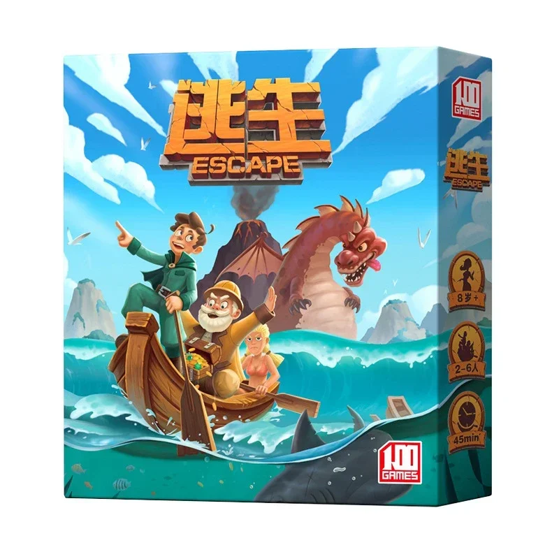 New ESCAPE Board Game Card Escape from Atlantis SURVIVE Family Leisure Party Game 2-6 People Children Adults Games Gift