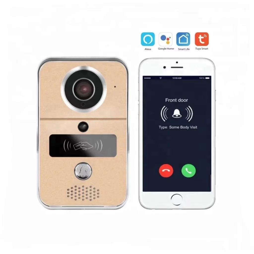 Tuya IP 1080P Video Intercom WIFI Video Phone Bell Doorbell Camera Support Motion Sensor Alarm with adapter