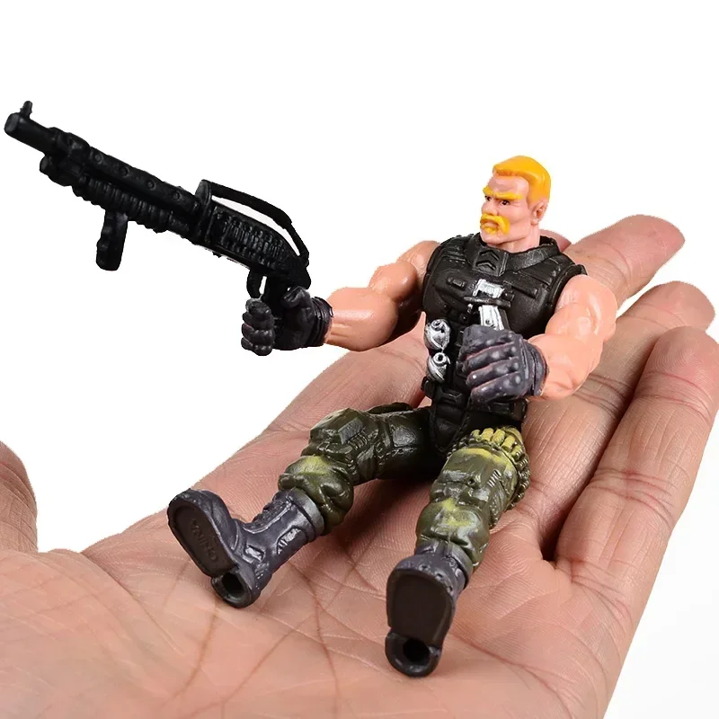 [Lustig] 6 teile/los American Privates Moderne Spielzeug Spezielle Truppen Soldaten Modelle Mit Gemeinsame Bewegliche Mit Waffen figuren kinder geschenk