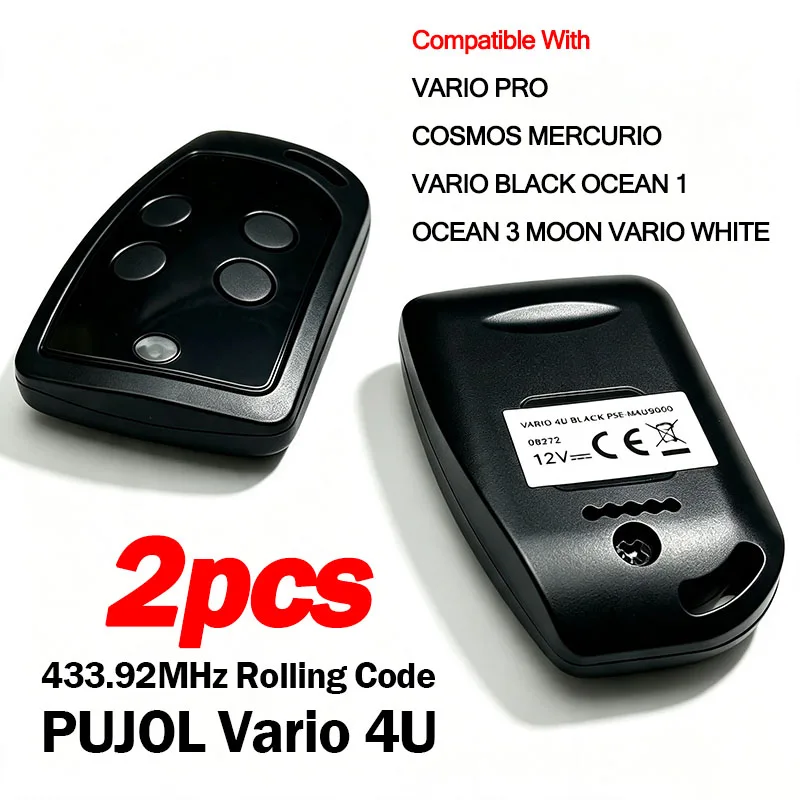 PUJOL VARIO 4U PRO BLACK WHITE OCEAN 1 3 MERCURIO COSMOS MOON Брелок пульт дистанционного управления для гаражных ворот 433,92МГц Плавающий код