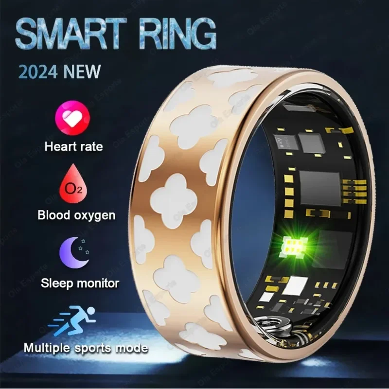 For Xiaomi-New Smart Ring for Men and Women, Heart Rate, Blood Oxygen, Sleep Health Monitor, Sport Fitness Tracker, Smartwatch