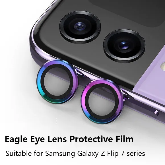 

Metal Ring Camera Protectors Lens Glass For Samsung Galaxy Z Flip 7 SE 6 5 Flip7 Flip6 Flip5 5G Full Cover Lens Tempered Glass