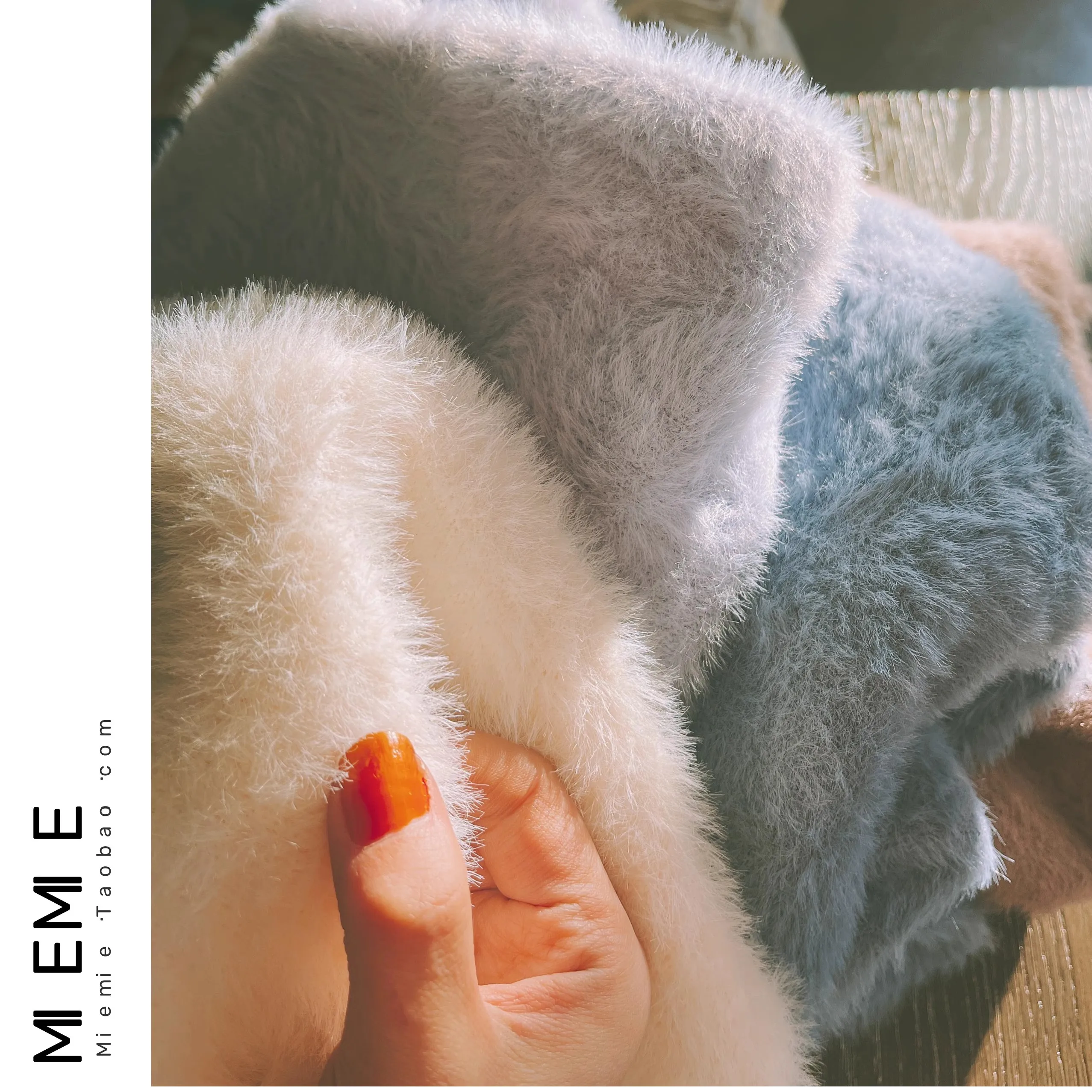 티엔드 롱 헤어 미드넥 솔리드 컬러 여성용 봄 신상 니트 레이지 스웨터 워터 래빗 퍼 노 엣딩 출퇴근 슬레 리...