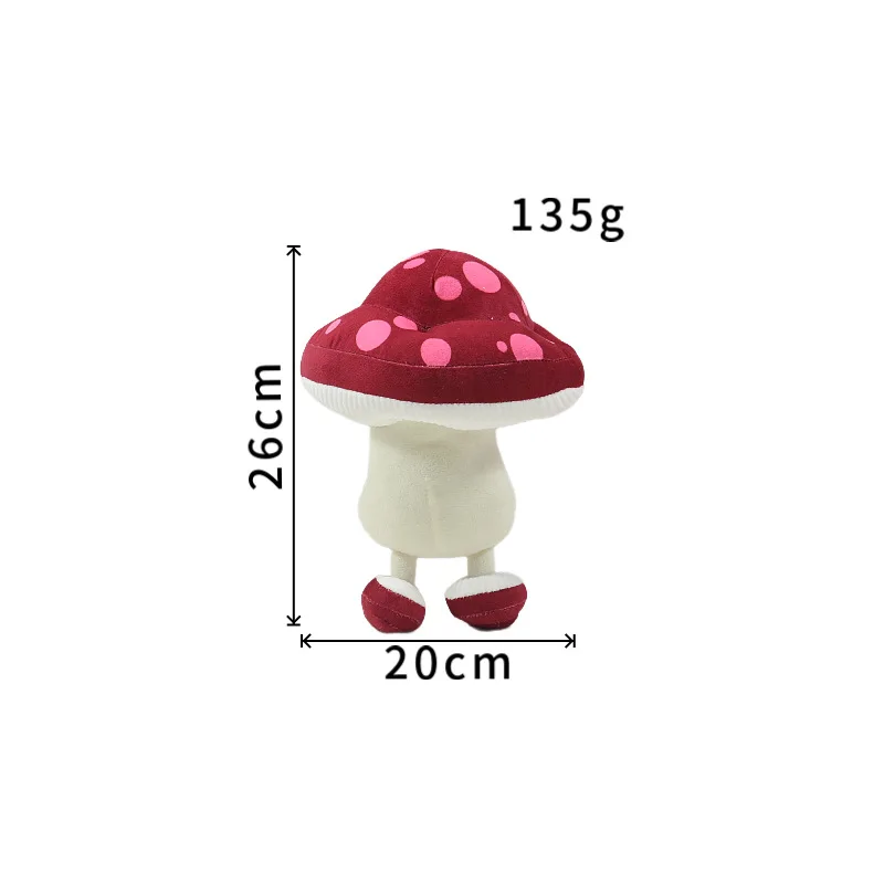 26cm andando cogumelo delicioso em masmorra anime pelúcia presentes engraçados recheado bonito dos desenhos animados brinquedo de pelúcia para presente de aniversário 2025 novo