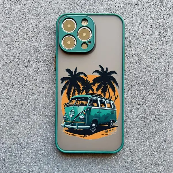 Reise-Landschafts-Bus-Handyhülle für iPhone 17 16 15 11 14 Pro Max 16 15 Plus XS X XR 13 12 Pro Max Mini Stoßfeste Rückabdeckungen – Detail 9