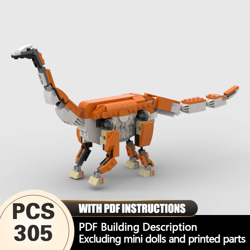 

Creators Animal Series Model MOC Building Bricks Euskelosaurus Modular Technology Gifts Holiday Assemble Children Toys Suit