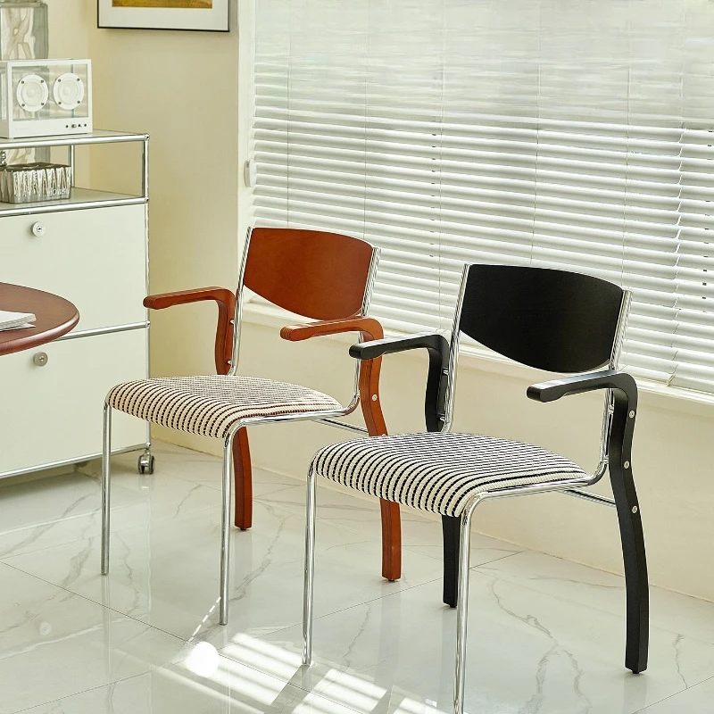 

Dining chair Small apartment household backrest Dining table and chairs Retro casual