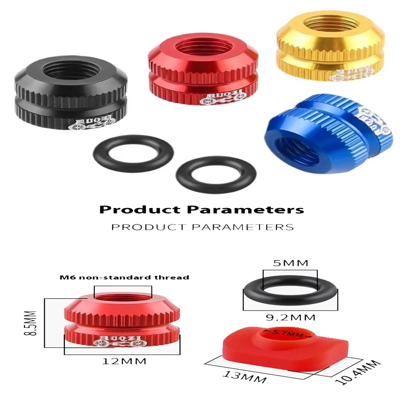 

1 пара гаек для клапана шины, бескамерный обод для шоссейного велосипеда, сверхлегкий алюминиевый сплав, защитный винт для клапана Presta, фиксированная шайба
