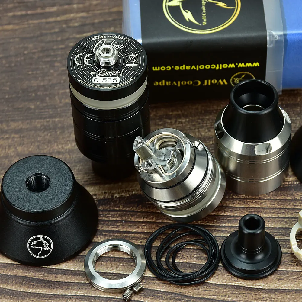 Imagem -03 - Wolfcoolvape-atomizador de Tanque Reconstruível Single Coil dl Mtl Rta Cabeo Estilo 316ss 5ml 24 mm