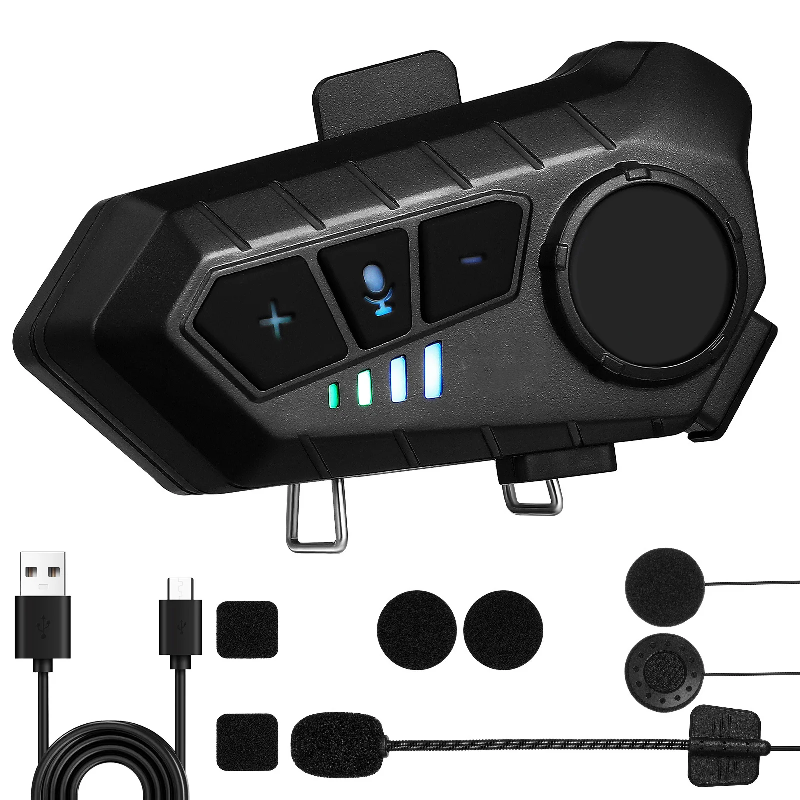 

Motorcycle Headset High-Fidelity Ipx6 Waterproof Dual Connection Long Endurance Call Music Speaker