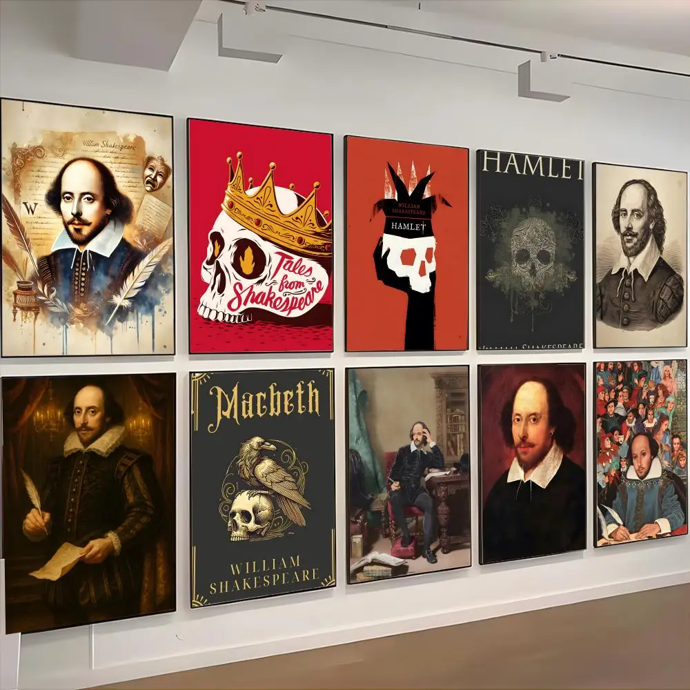 Literarische Poster von William Shakespeare, Retro-Poster, Kunst, Wohnzimmerdekoration