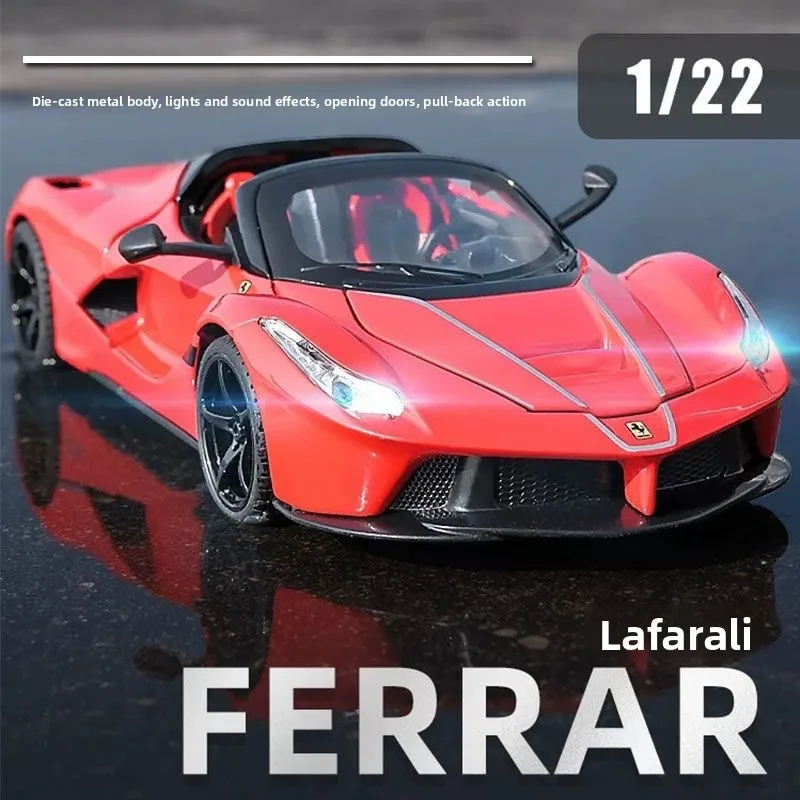 Ferrari LaFerrari Convertible Alloy Car Model Realistic Sports Car Ornament Children Toy Small Car Wholesale With Fine Details