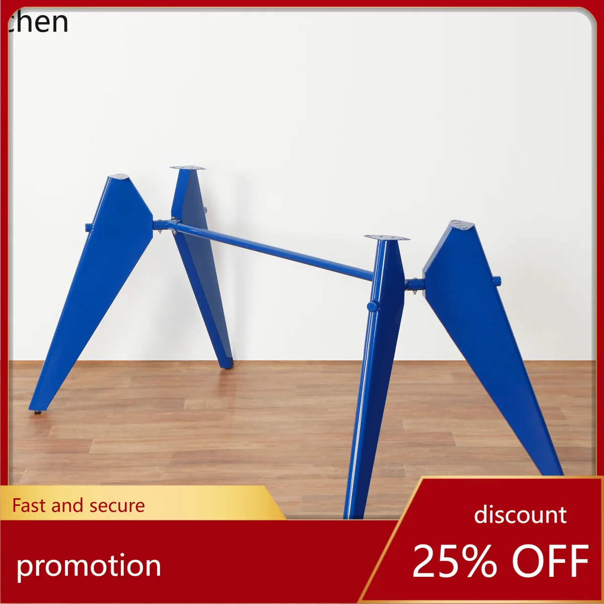 

CZ Dining Table Leg Bracket Solid Wood Table Office Desk Foot Frame Personalized Table Foot Iron Art