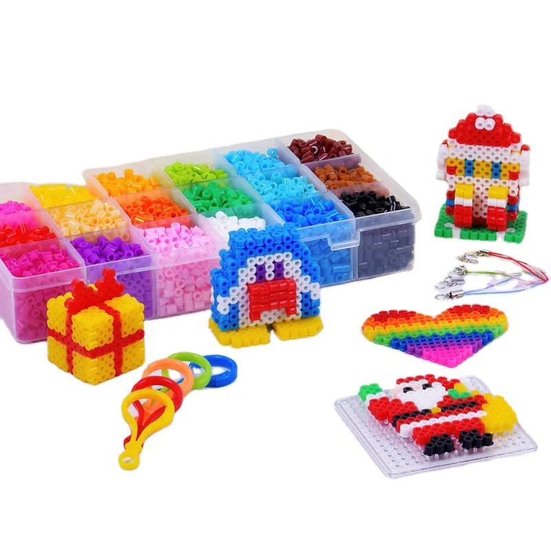 2024 Gorąco sprzedające się koraliki DIY Hama Beads 5 mm Fuse Beads Stwórz własne koraliki Perler Pixel Puzzle dla dzieci Zabawki dla dzieci Prezenty