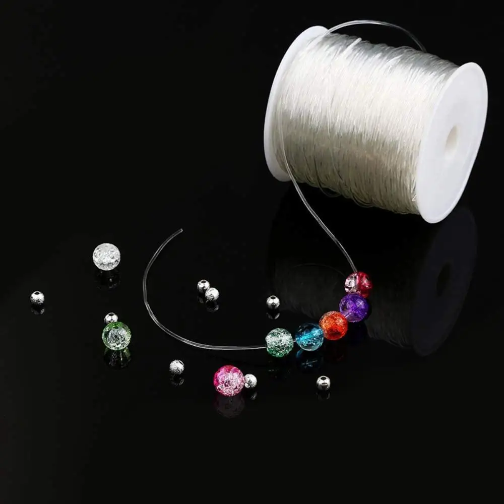 

0.8mm Elastic Cord String Transparent Elastic Thread For Jewelry Making Diy Bracelet Necklace Beaded Accessories