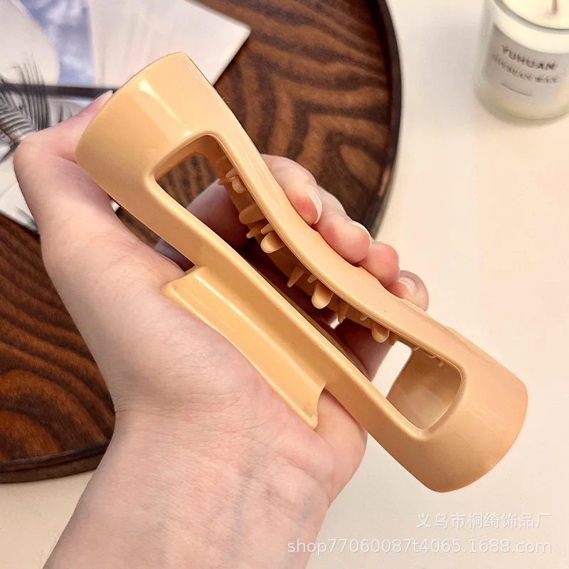 مشابك شعر مرنة من السيليكون، مشبك مخلب كبير قابل للانحناء غير قابل للانزلاق | مشابك شعر ناعمة ذات قبضة شعر رفيعة وسميكة #3