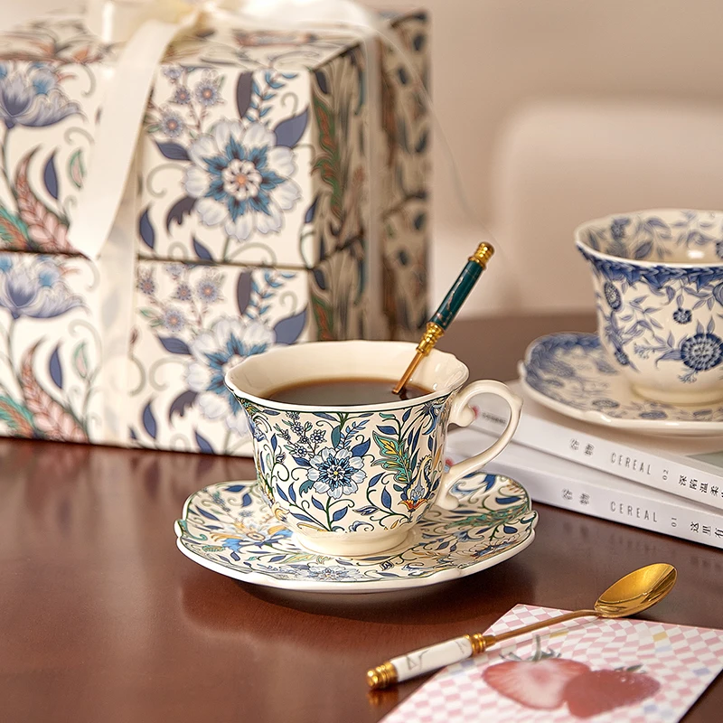 Tazas bonitas para café, tazas y tazas de lujo Tania Bulhoes, juegos de tazas de calabaza, juego de tazas de té turco, platos para persona