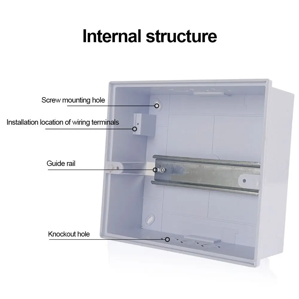 Plastic Power Plastic Junction Box Dustproof Waterproof Distribution Shield Electrical Enclosure 2-16Ways