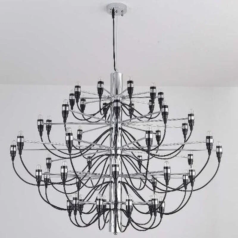 Modern Nordic Italian Summer Fruits 18/30/50 Chandeliers Ceiling Gold Silver Black Luxury Pendant Light for Living Room Hotel