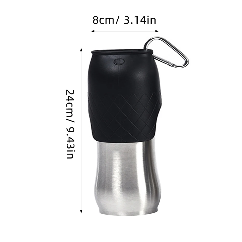 

Water Stainless 750ML Leak Proof Bottle for Dog Cat Supply Rabbit Outdoor Travel Metal Pet Metal Pet Water Bottle Supply