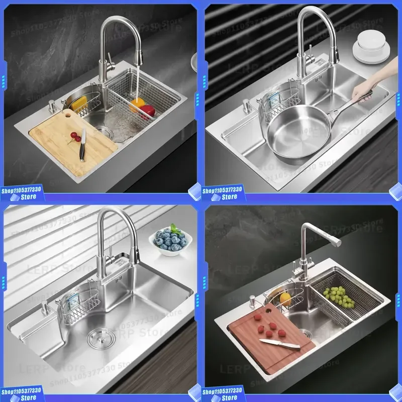 Large 304 Stainless Steel Kitchen Sink Single Bowl Undermount Design Professional Technical Support New 2025 Model For Modern