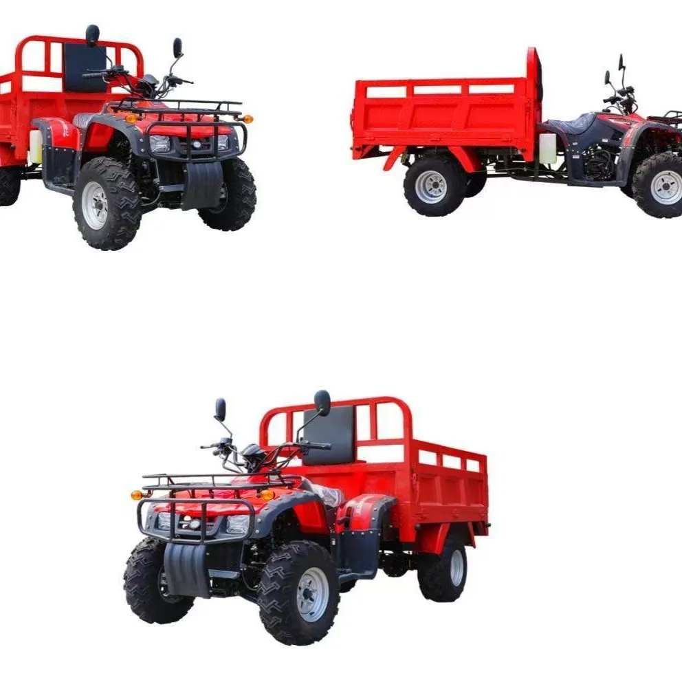 250 300cc dump bucket pull motorcycle 4x4 orchard transport motorcycle electric vehicle