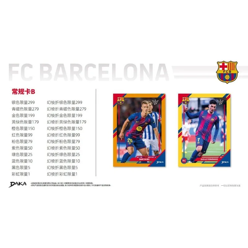 25-26 DAKA Final Whistle FC Barcelona New Team Box Football Star Cards Messi Yamal view 6
