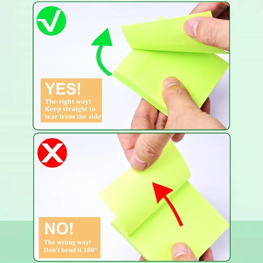 18 حزمة من الملاحظات اللاصقة 3 × 3 ألوان زاهية وسادات ملاحظات ذاتية اللصق 9 ألوان لوحة مذكرة لاصقة للمكتب المدرسي ng #5