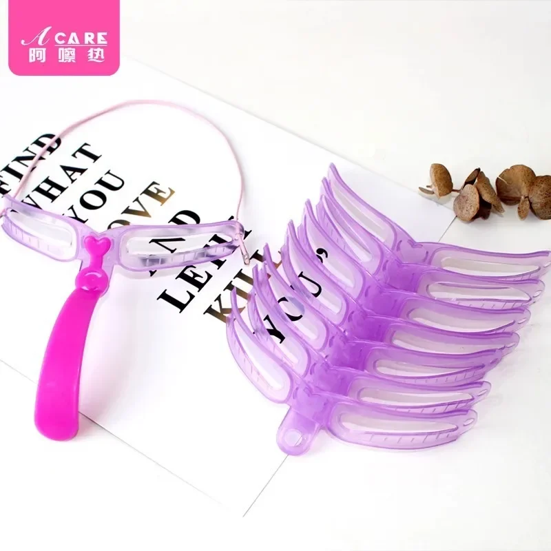 Thrush Assist A1P49-Easy to Use Female Handheld Eyebrow Card Beginner Siamese Symmetrical Assist Eyebrow Body