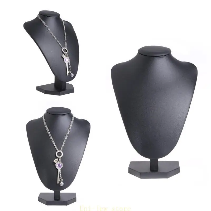 

40GB Portrait Window Necklace Pendant Decor Holder Mannequin Necklace Display Stand
