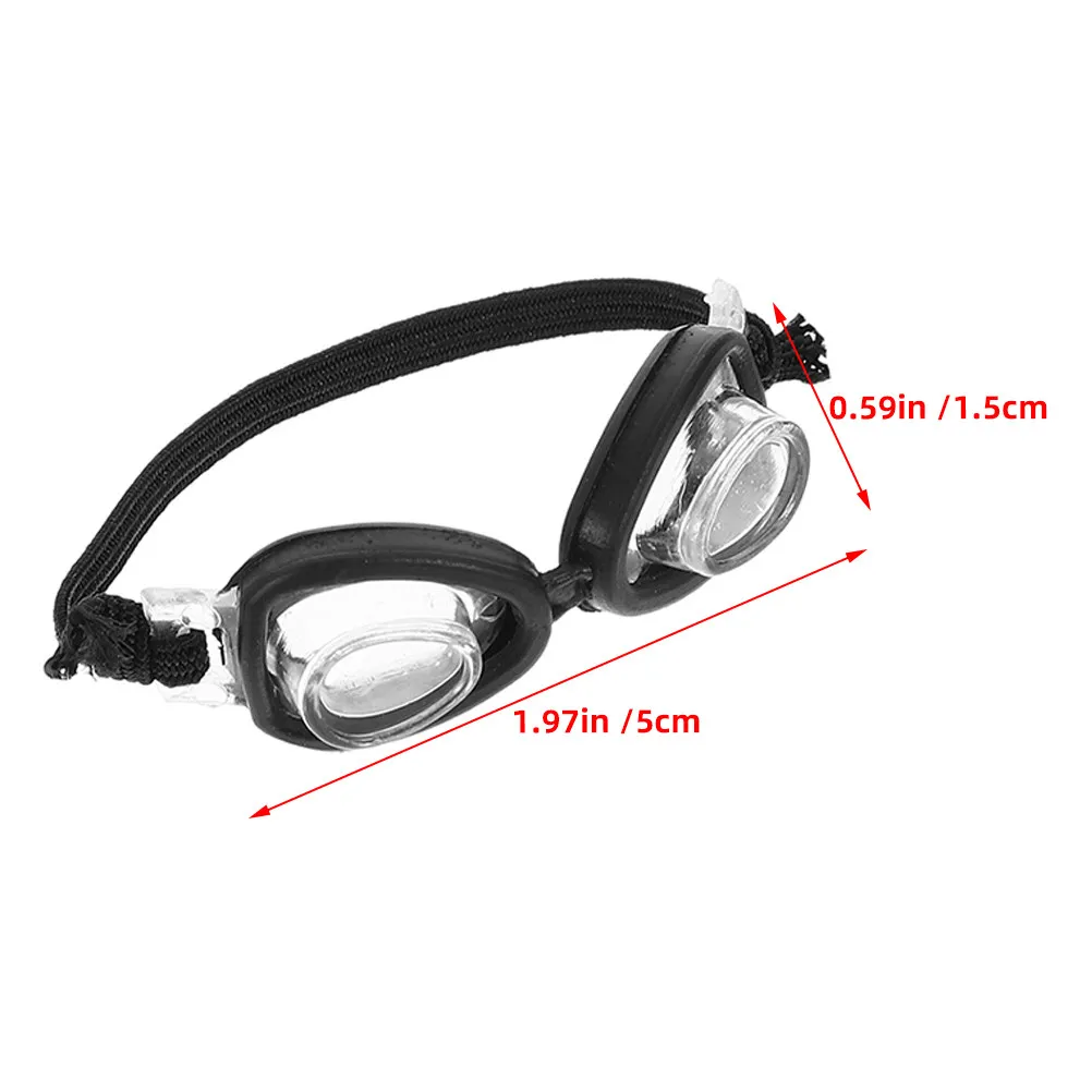 แว่นตาจิ๋ว 2 ชิ้นสำหรับงานฝีมือ - การออกแบบที่สมจริงและละเอียดอ่อนช่วยเพิ่มความสวยงามให้กับการตกแต่งบ้านตุ๊กตา ชุดของเล่น ปาร์ตี้ริมสระน้ำ การจัดฉาก