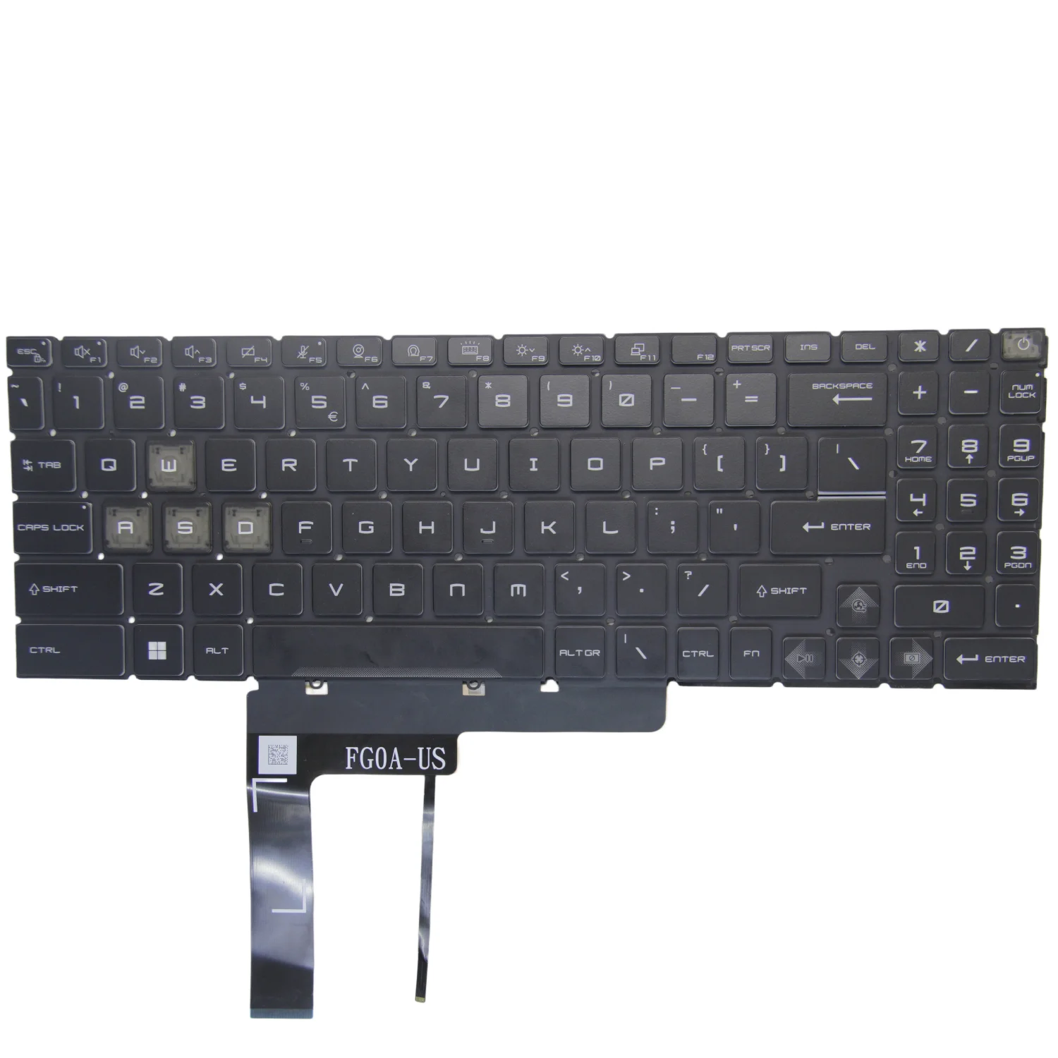 New US For MSI Pulse Katana 15 B13V A15 AI B8V 17 B12U 17 B12V 17 B13U 17 B13V A17 AI B8V A15 AI B8VE Backlit Keyboard
