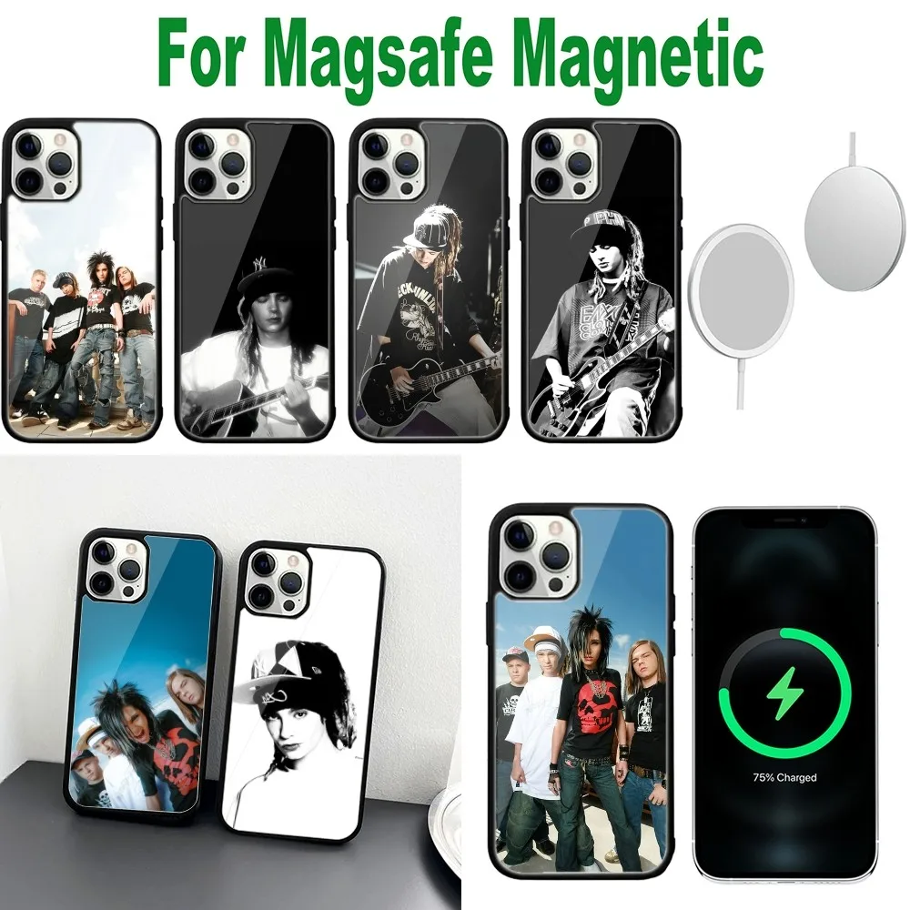 Hot Band Tokio Hotel Phone Case For iPhone 16,15,14,13,12,11,Plus,Pro,Max,Mini Magsafe Magnetic Wireless Charging