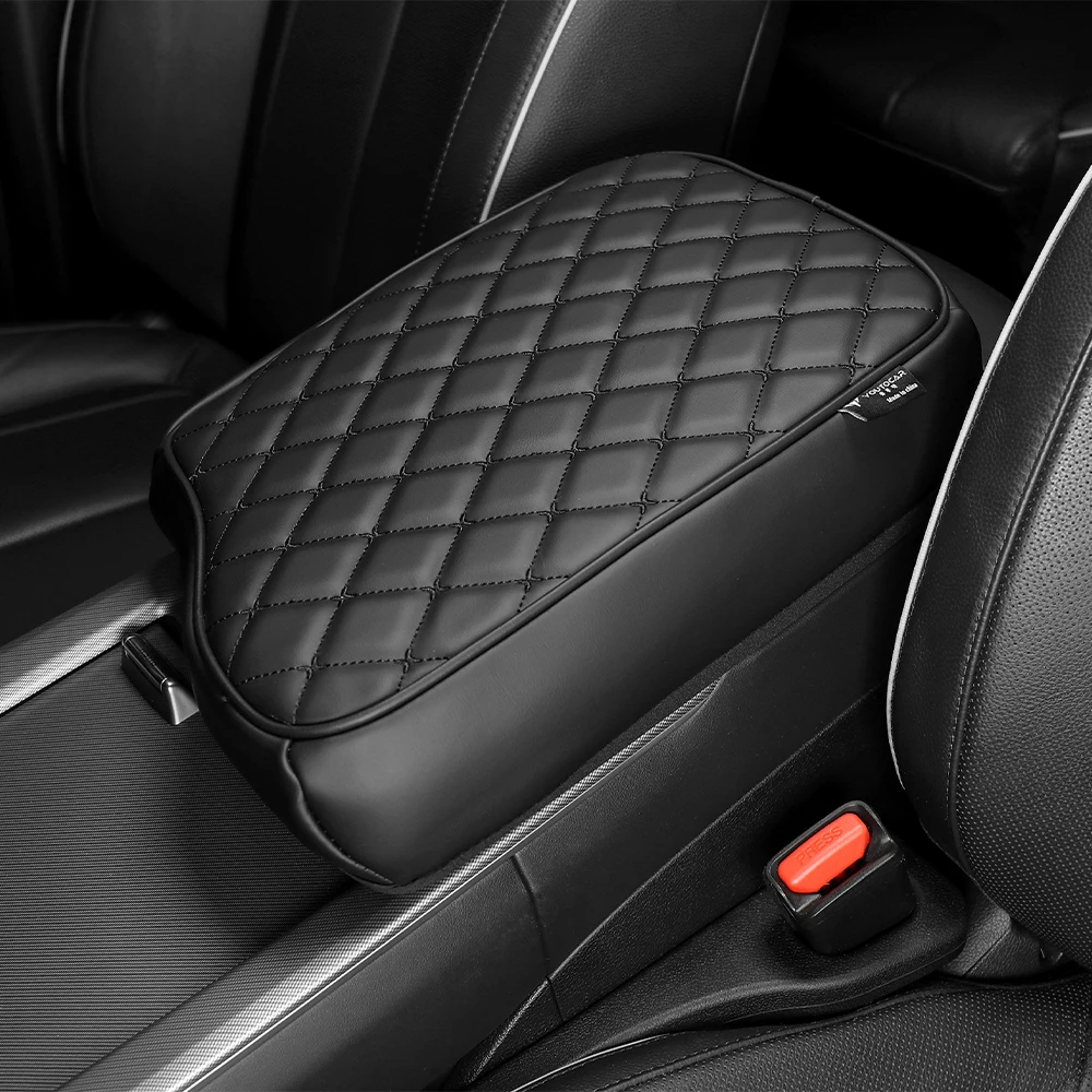For Hyundai Palisade 2020-2025 Car Tuning Black/Brown/Beige/Gray PU Leather Car Armrest Box Pad Cover Auto Interior Parts LHD