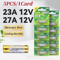 5PCS 23A 27A 12V Dry Alkaline Battery A27 Batteries 27AE 27MN A2 L828 K27A for Remote Control Gamepad Flashlight Doorbell Toys