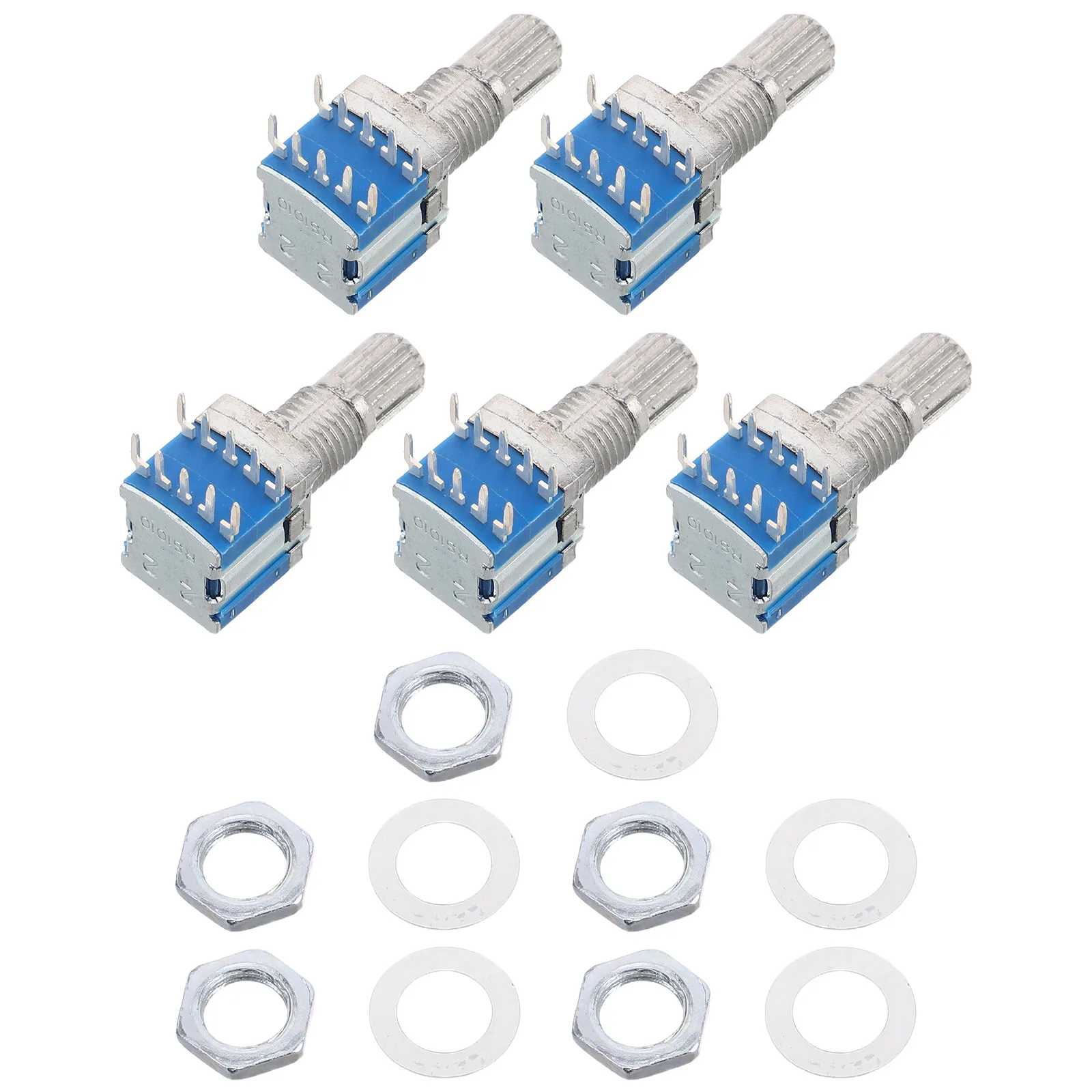 

5pcs Multi-Position Rotary Miniature Precision Switch Compact Metal Construction For Audio Equipment Industrial Control Home