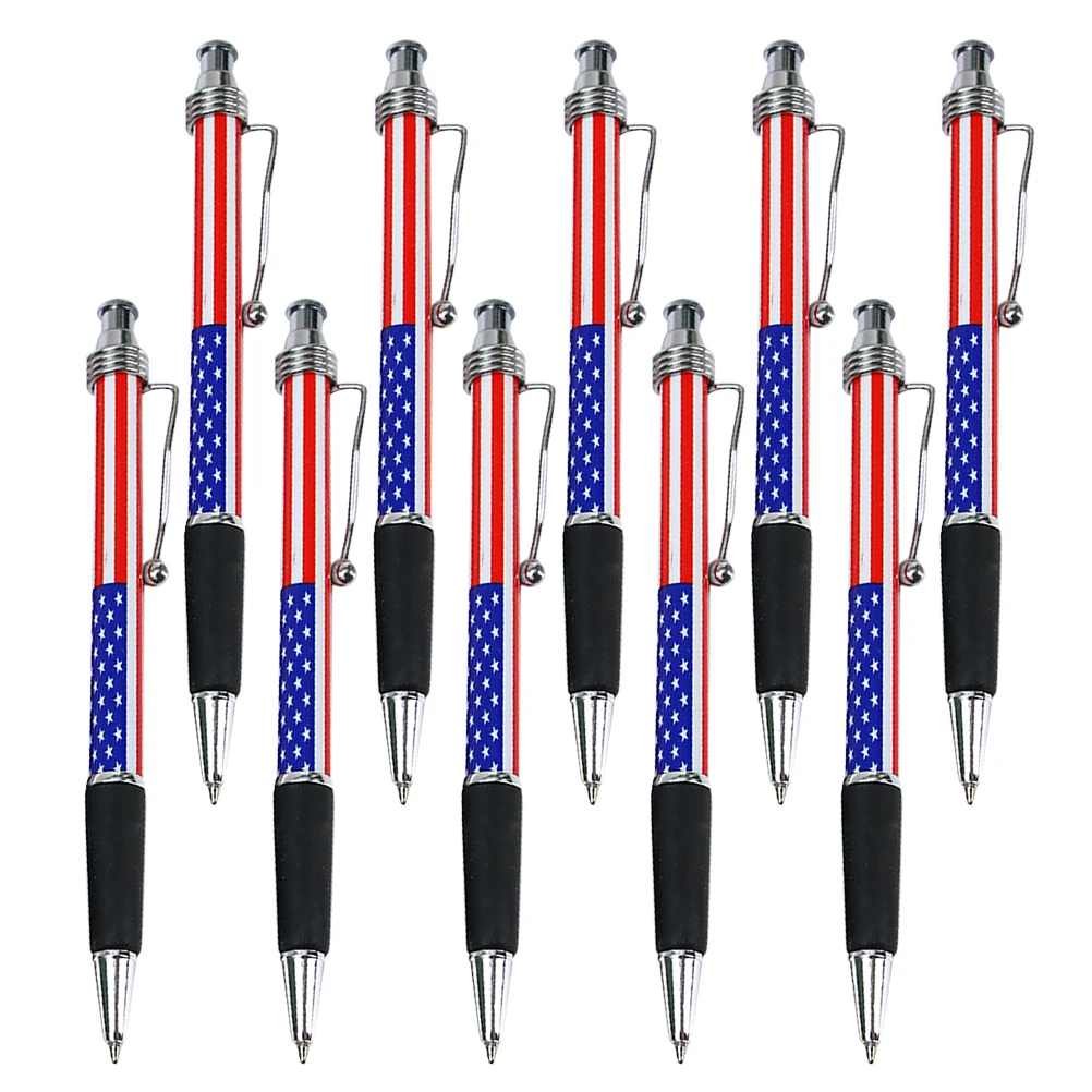 

Flag Ballpoint Pen Comfortable Grip Office Writing Themed Design Home Supplies Patriotic