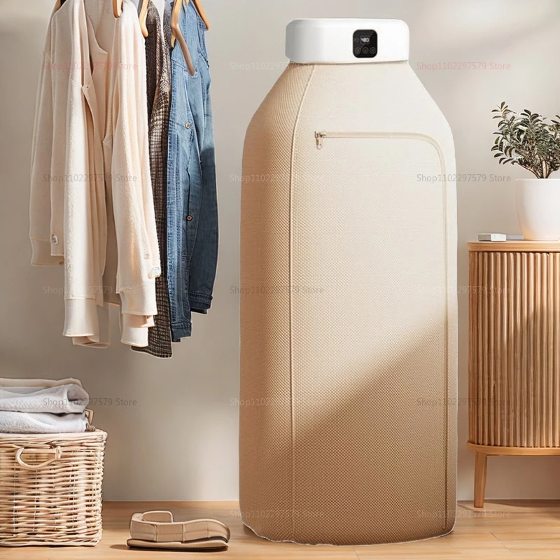 مجفف صغير محمول، مجفف كهربائي قابل للطي، مجفف محمول للسفر RVS مع حقيبة مجفف ومجموعة الوقت، نمط السفر