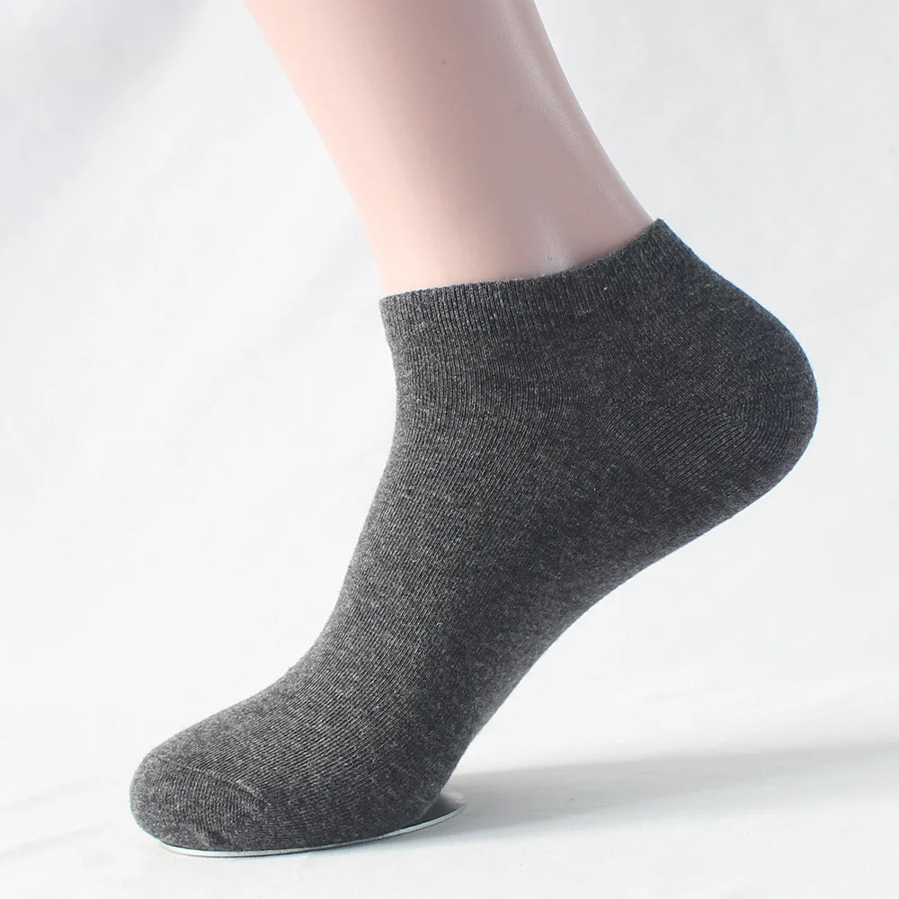 5 Paar Sommer-Herren-Bootssocken aus 100 % Baumwolle, dünn, atmungsaktiv, hochwertige kurze Socken, schwarz, weiß, Damen-Alltags-Knöchelsocken – Detail 11