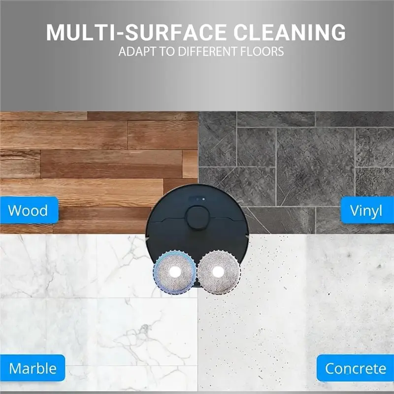 

【ПОСЛЕДНИЙ ШАНТУГУСТ КАЖДОЙ МОМЕНТА】Сменные основные и боковые щетки, HEPA-фильтры, салфетки для швабры для робота-пылесоса Ecovacs DEEBOT T30S/T30S Pro/T30S Combo